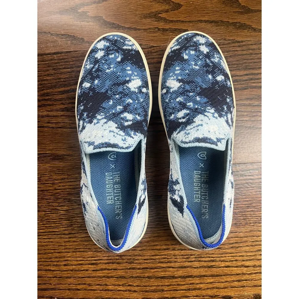 Rothy’s x The Butcher's Daughter Shibori Sneakers Limited Edition Women's Sz 7.5